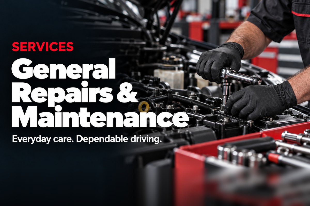 Mechanic working on an engine with a ratchet during routine maintenance at Oak Lawn Auto in Oak Lawn, IL